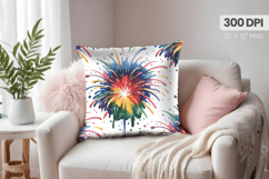 Happy New Year PNG Pillow, Festive New Year's Eve 2026 PNG Product Image 1