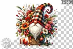 Christmas Gnome Sublimation - Clipart PNG Design Product Image 1