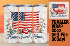 20oz Tumbler Template for Gifts , Patriotic Product Image 1