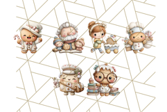 Cozy Cookie Village Clipart, Gingerbread Holiday PNG Product Image 7