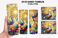 Skinny Tumbler 20oz Wrap Design, Summer Tumble PNG Design Product Image 1
