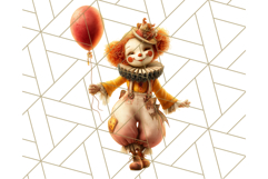 Autumn Circus Performers Clipart Vintage Characters PNG Product Image 3