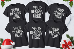 Christmas Family Matching Group T-Shirt Mockups | Holiday Fl Product Image 1