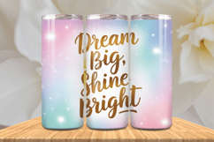 Positive Affirmations 20oz Tumbler wrap Inspirational Quotes Product Image 1