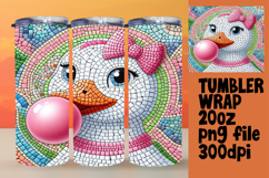 20oz Tumbler Template for Unique Gifts , Goose Product Image 1