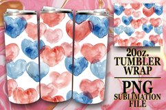 Romantic Heart Art - Sublimation Tumbler Wrap Product Image 1