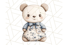 Blue Floral Stuffed Animal Clipart PNG, Cute Stuffed Animals Product Image 3