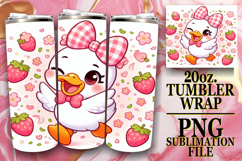 Radiant days 20oz tumbler wrap, Cute Goose Product Image 1