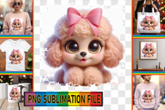 VIBRANT TSHIRT Designs PNG, 3D Dog Product Image 1
