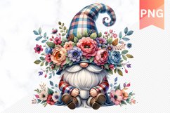 Floral Gnome Sublimation - Clipart PNG Bundle Product Image 10