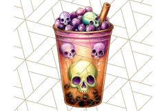Ghost Café PNG Clipart, Cute Ghost Baristas Halloween Treats Product Image 3
