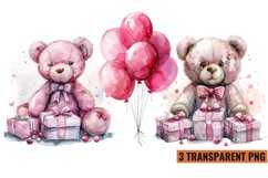 Watercolor Pink Baby Shower Clipart , PNG Product Image 1