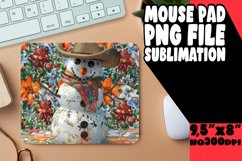 Summer Snowman Sublimation Mouse Pad - Christmas Joy Product Image 1