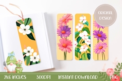 Cute Flowers Bookmark Designs, Gerbera Bookmarks Product Image 1
