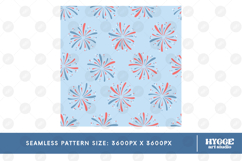 American 4th of July Fireworks Seamless Pattern Bundle Set Product Image 5