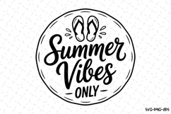 Summer Vibes Only svg | Summer Svg | Svg Cut Files Product Image 1