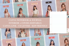 Editable Canva Pretty Teen Girls Notebook &amp; Cover Template Product Image 1