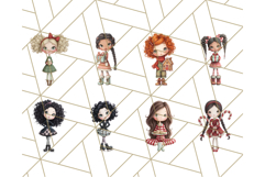 Christmas Whimsy Clipart, Holiday Kids PNG Graphics Product Image 3