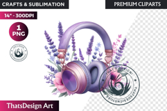 Lavender Clipart PNG, Purple flower arrangement sublimation Product Image 1