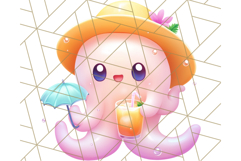 Sea Creatures With Summer Accessories PNG Clipart Product Image 3