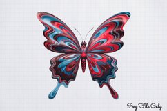 Smoke Butterflies Clipart PNG Product Image 1