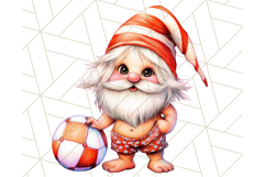 Cute Beach Gnome PNG, Summer Gnome Clipart, Digital Art Product Image 3
