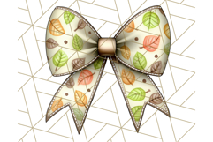 Fall Bow Clipart, Autumn Hair Bows PNG, Fall Ribbon Png Product Image 3