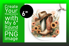 Creative Circle PNG for Car Coasters , Western Product Image 1