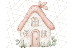 Spring Bunnies PNG Watercolor Bunny Clipart, Pastel Easter Product Image 3