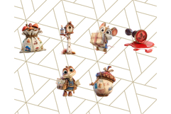 52 Forest Mail Delivery Clipart PNG, Animal Post Office PNG Product Image 7