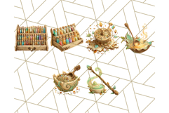 Woodland Potion Clipart Forest Apothecary Elements PNG Product Image 7
