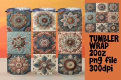 Creative 20oz Tumbler Wrap for Gifts , Patchwork Product Image 1