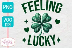 St. Patrick's day PNG sublimation | Felling lucky shirt PNG Product Image 1