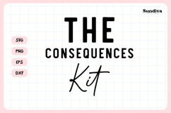 Funny Hangover Kit Saying SVG | The Consequences Kit Product Image 3