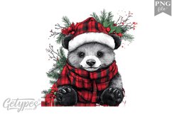 Christmas Bear Clipart Design - High Quality 300 Dpi Product Image 1