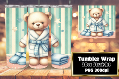 Trendy 20oz Tumbler Wrap File , Teddy Bear Product Image 1