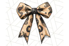 Western Style Bow PNG, Cute Cowboy, Cowgirl Coquette Png Product Image 3