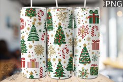 Christmas Tree Tumbler Wrap -High Quality 300 Dpi Product Image 1