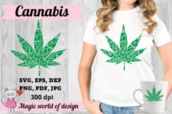 Marijuana Mandala svg for cricut, Cannabis Zentangle svg Product Image 5