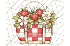 Cottagecore Strawberry Kitchen PNG Clipart, Retro Fruit Png Product Image 3