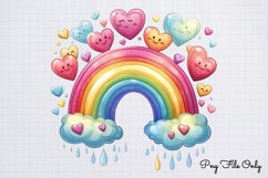 Cute Valentine Kawaii Clipart PNG Product Image 1