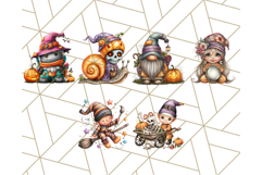 52 Spooky Gnome Village Clipart PNG Halloween Png Product Image 7