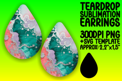 Lovely Teardrop Earrings Design for Printing , Abstract Patt Product Image 1