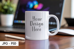 Office Desk Mug Mockup PSD Product Image 1