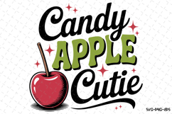 Candy Apple Cutie Svg | Halloween Svg | Svg Cut Files Product Image 1