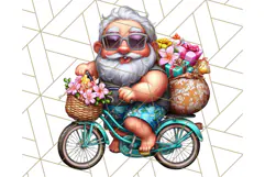 Summer Christmas Clipart PNG, Tropical Holiday Art Clip Art Product Image 3