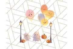 Halloween Costume Parade Clipart PNG with Monsters Clip Art Product Image 3