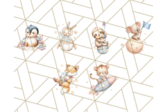 Kawaii Space Creatures Clipart PNG, Galaxy Alien Clip Art Product Image 7
