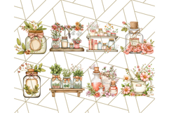 Cottagecore Apothecary PNG Clipart, Rustic Potions &amp; Herbs Product Image 3