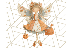 Kawaii Halloween Clipart Cute Kids and Candy Elements Png Product Image 3